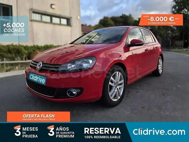 Usado VW Golf VI Sport 105 CV (77 kW) 2010 Rojo Utilitario