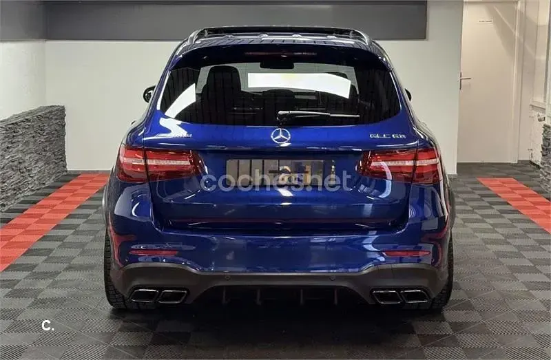 Usado Mercedes GLC63 AMG 476 CV (350 kW) 2018 Azul SUV