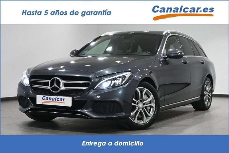 Usado Mercedes C350e 279 CV (205 kW) 2015 Gris Familiar