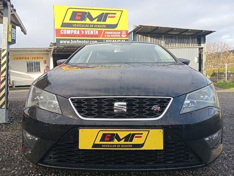 Usado Seat Leon FR 150 CV (110 kW) 2016 Negro Berlina