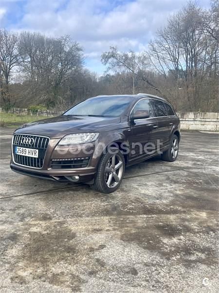 Usado Audi Q7 S-Line 245 CV (180 kW) 2014 Granate SUV