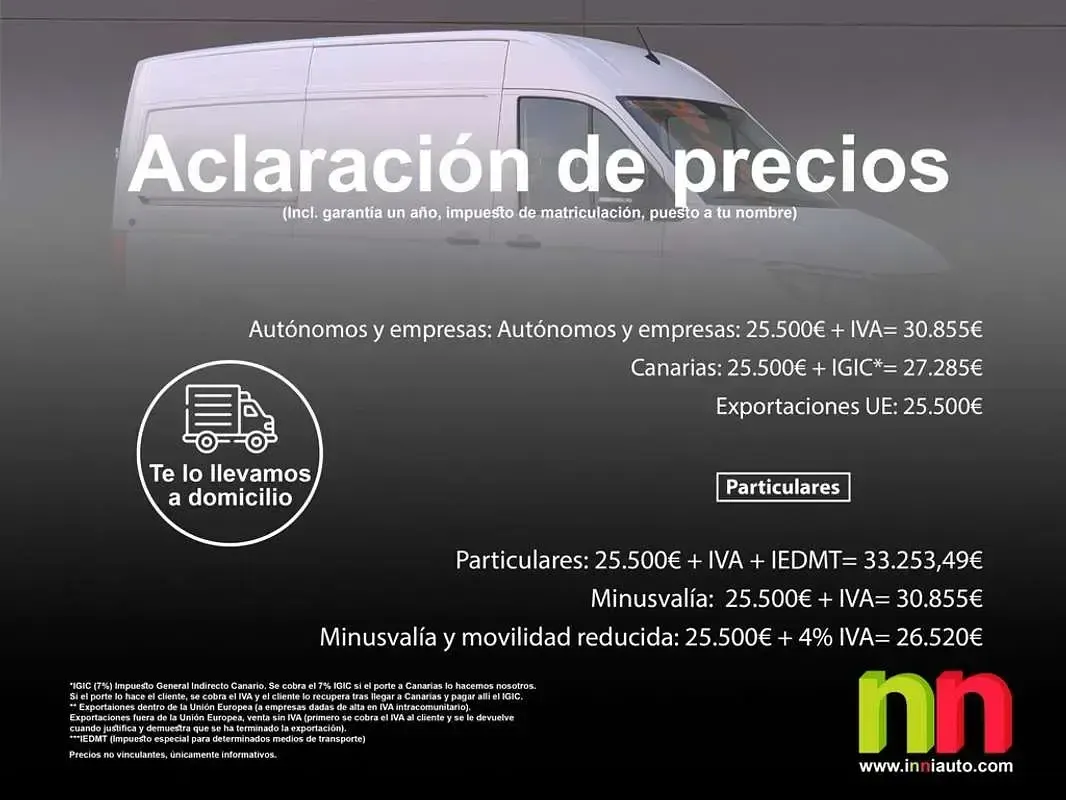 Usado MAN TGE 139 CV (102 kW) 2024 Blanco Van