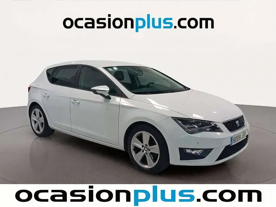 Usado Seat Leon FR 125 CV (91 kW) 2016 Blanco Utilitario