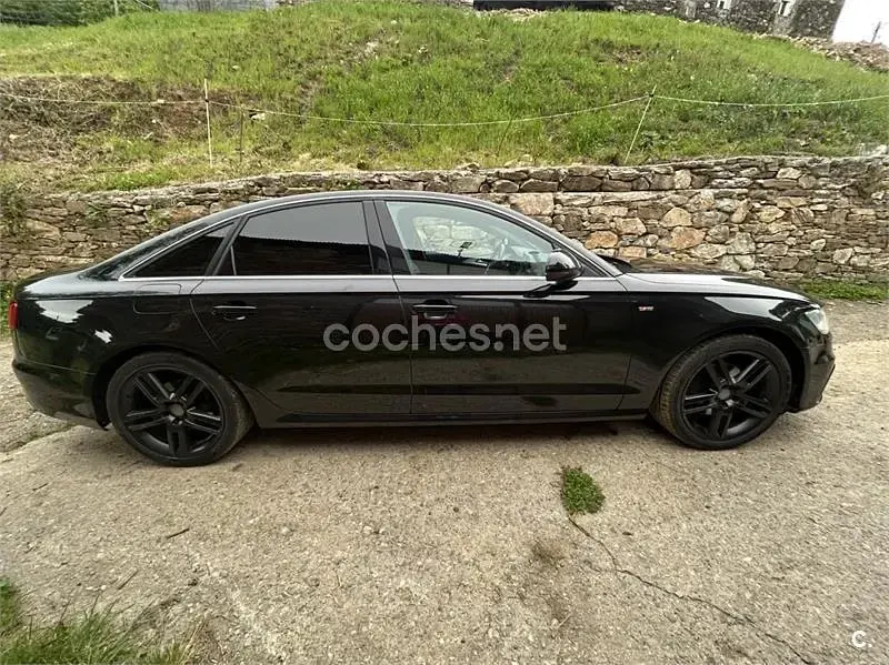 Usado Audi A6 S-Line 204 CV (150 kW) 2014 Negro Berlina