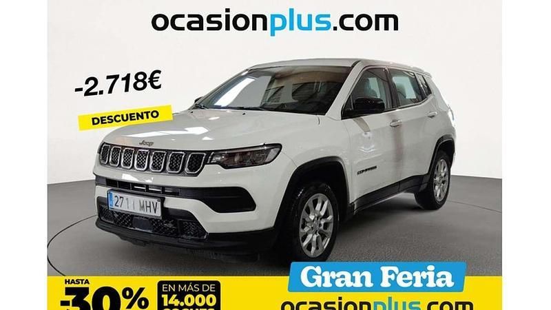 Blanco Usado 2023 Jeep Compass Longitude SUV | 27.182 € (Precio justo) - Imagen 1/4