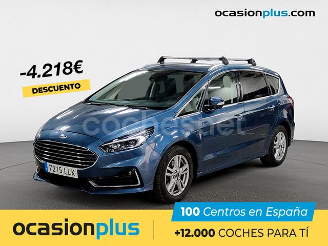 Azul Usado 2020 Ford S-MAX Titanium Monovolumen | 27.950 € (Precio justo) - Imagen 1/4