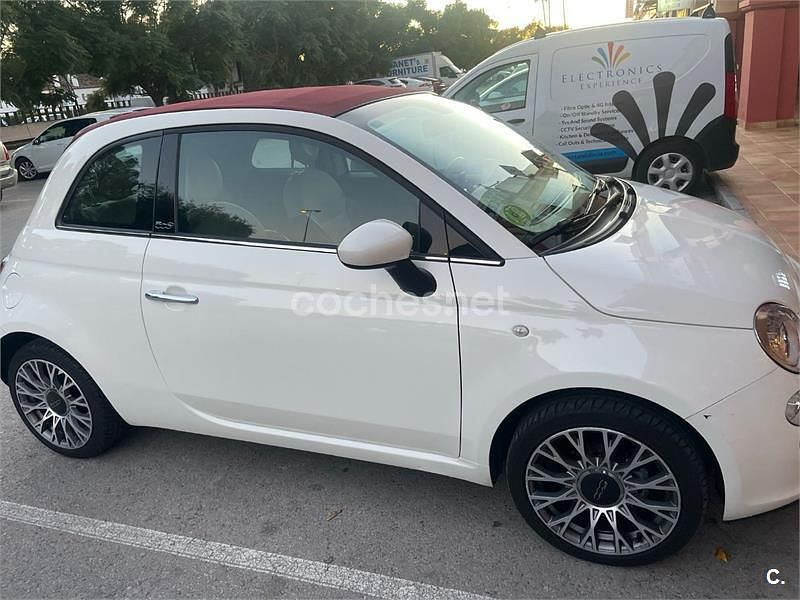 Usado Fiat 500C Lounge 69 CV (50 kW) 2013 Blanco Descapotable