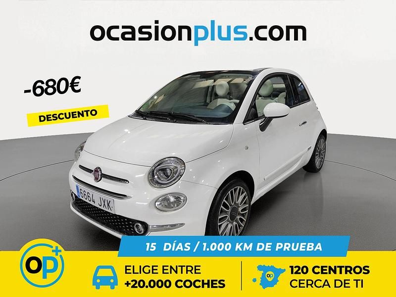 Blanco Usado 2017 Fiat 500 Lounge Descapotable | 9190 € (Un poco caro) - Imagen 1/4