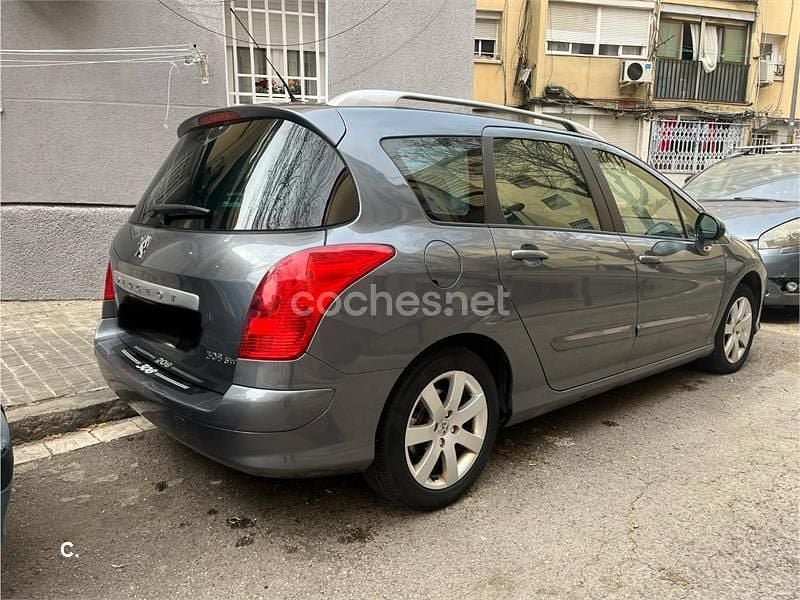 Usado Peugeot 308 SW Sport 120 CV (88 kW) 2009 Gris / plata Familiar