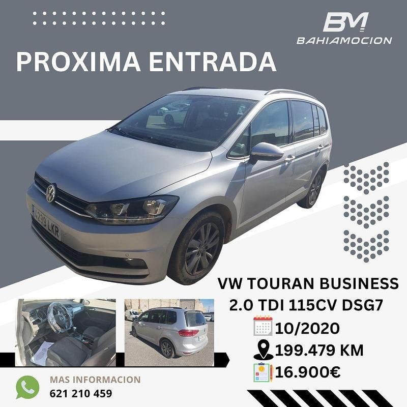 Gris Usado 2020 VW Touran Business Monovolumen | 16.900 € (Precio justo) - Imagen 1/1