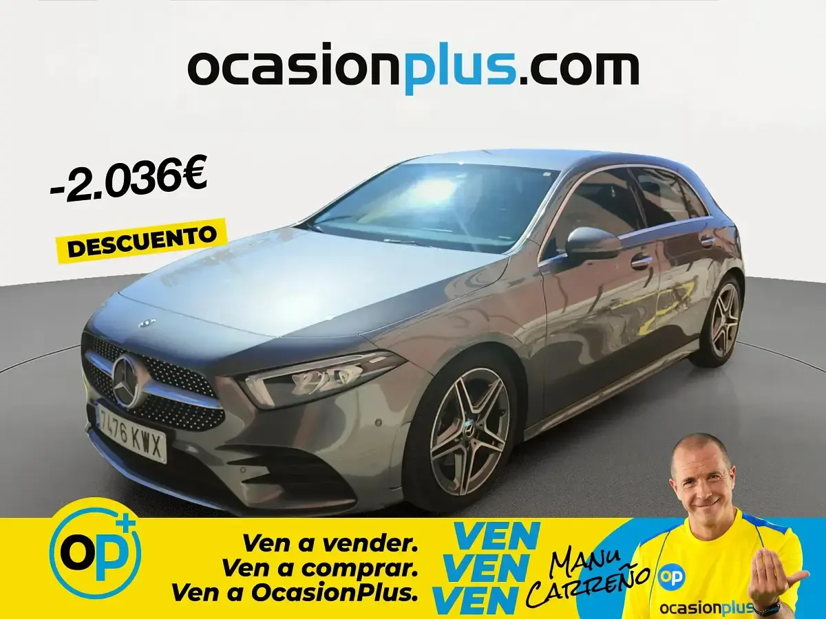 Usado Mercedes A200 163 CV (119 kW) 2019 Gris Berlina