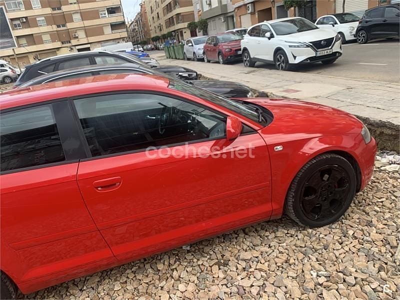Usado Audi A3 105 CV (77 kW) 2007 Rojo Berlina