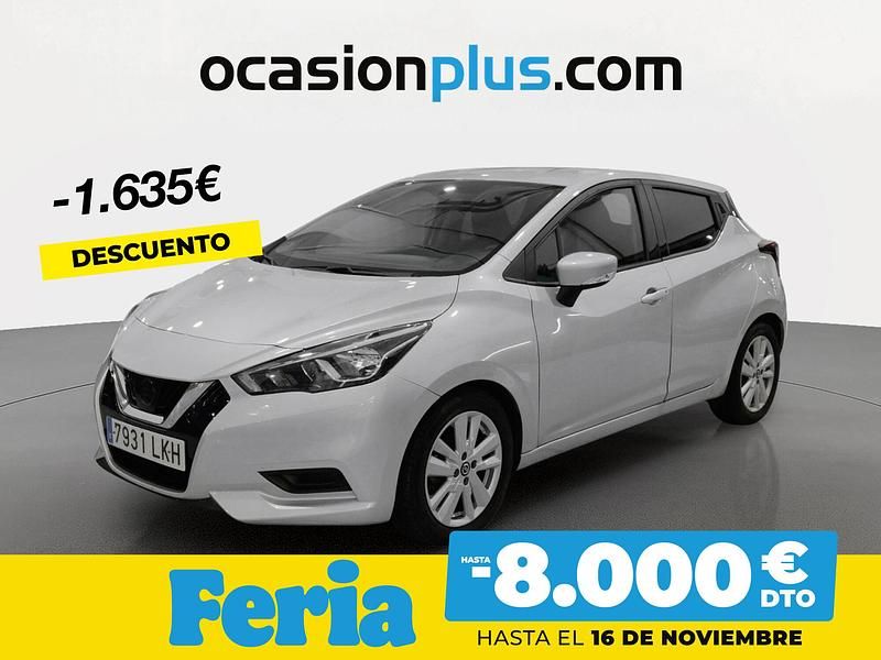 Gris / plata Usado 2020 Nissan Micra Acenta Berlina | 13.590 € (Un poco caro) - Imagen 1/4