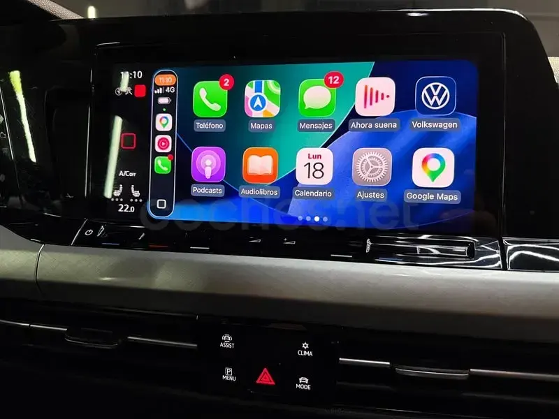 Usado VW Golf VII Life 130 CV (95 kW) 2021 Negro Utilitario
