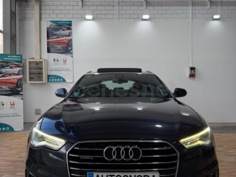 Usado Audi A6 S-Line 272 CV (200 kW) 2015 Azul Familiar