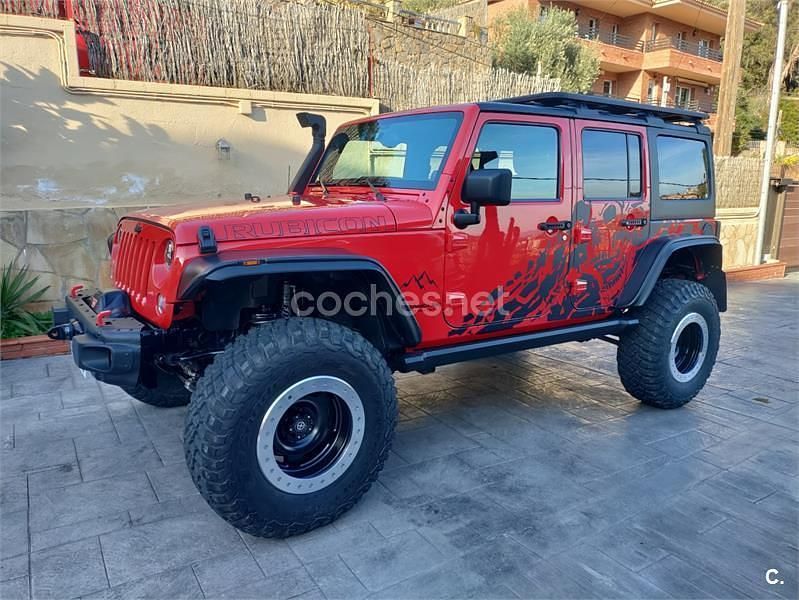 Usado Jeep Wrangler Unlimited Rubicon 200 CV (147 kW) 2014 Rojo SUV