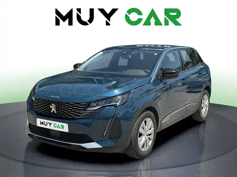 Usado Peugeot 3008 Active 130 CV (95 kW) 2021 Azul SUV