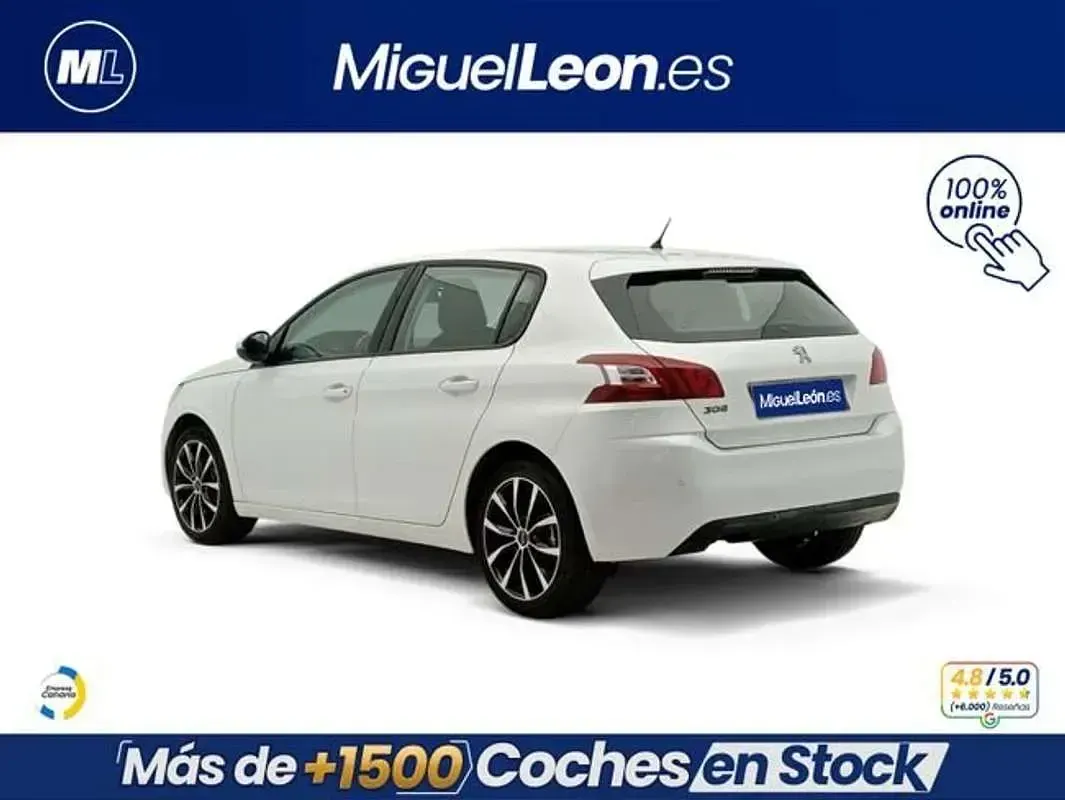 Usado Peugeot 308 Active 110 CV (80 kW) 2015 Blanco Utilitario