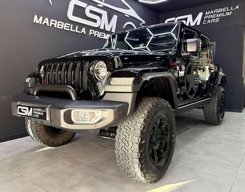 Negro Usado 2021 Jeep Wrangler Unlimited Sahara SUV | 57.490 € (Caro) - Imagen 1/4