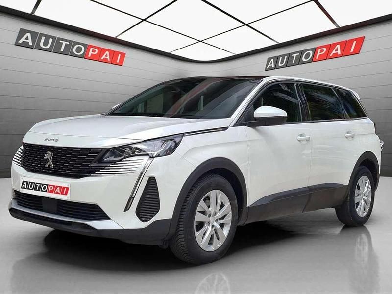 Blanco Usado 2021 Peugeot 5008 Active Monovolumen | 18.900 € (Buen precio) - Imagen 1/4