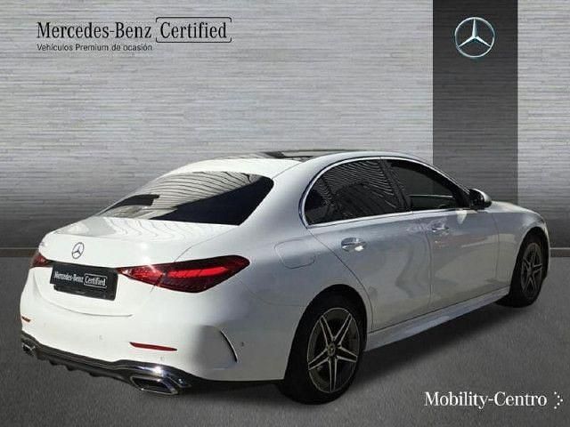 Usado Mercedes C300e AMG line 313 CV (230 kW) 2024 Blanco polar Berlina