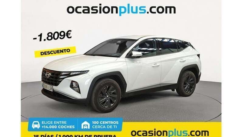 Blanco Usado 2021 Hyundai Tucson SUV | 17.719 € (Precio justo) - Imagen 1/4