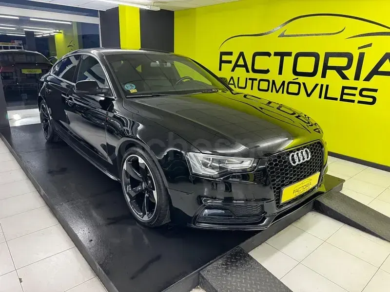 Usado Audi A5 Sportback S-Line 170 CV (125 kW) 2015 Negro Utilitario