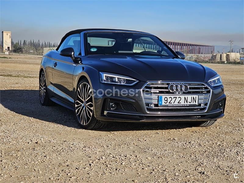 Gris / plata Usado 2018 Audi A5 Cabriolet S-Line Descapotable | 35.900 € (Precio justo) - Imagen 1/4