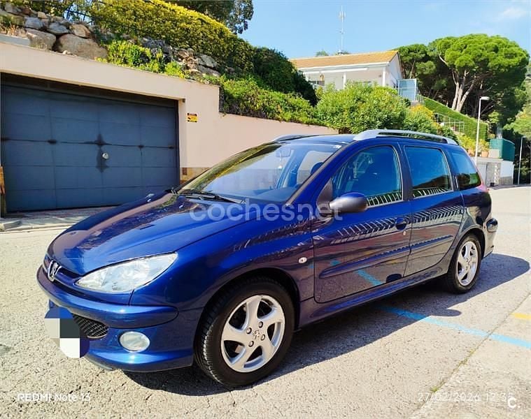 Usado Peugeot 206 90 CV (66 kW) 2006 Azul Familiar