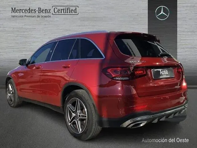 Usado Mercedes GLC220 AMG line 194 CV (142 kW) 2019 Rojo SUV