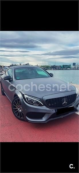 Usado Mercedes C250 AMG line 204 CV (150 kW) 2017 Gris / plata Coupe
