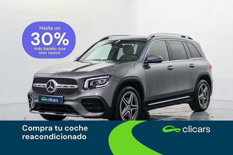 Gris Usado 2021 Mercedes GLB200 SUV | 35.990 € (Precio justo) - Imagen 1/4