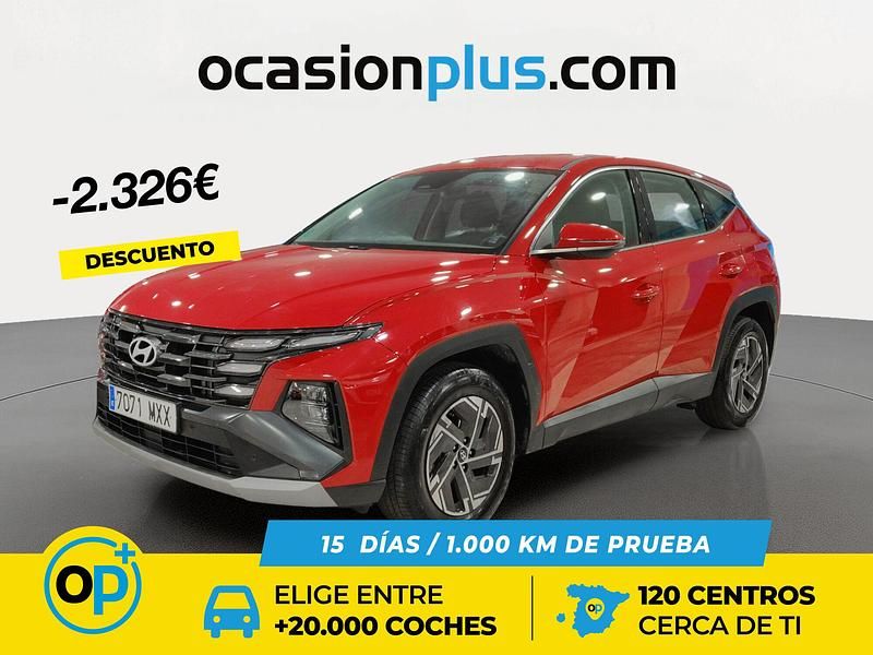 Rojo Usado 2025 Hyundai Tucson SUV | 25.590 € (Precio justo) - Imagen 1/4