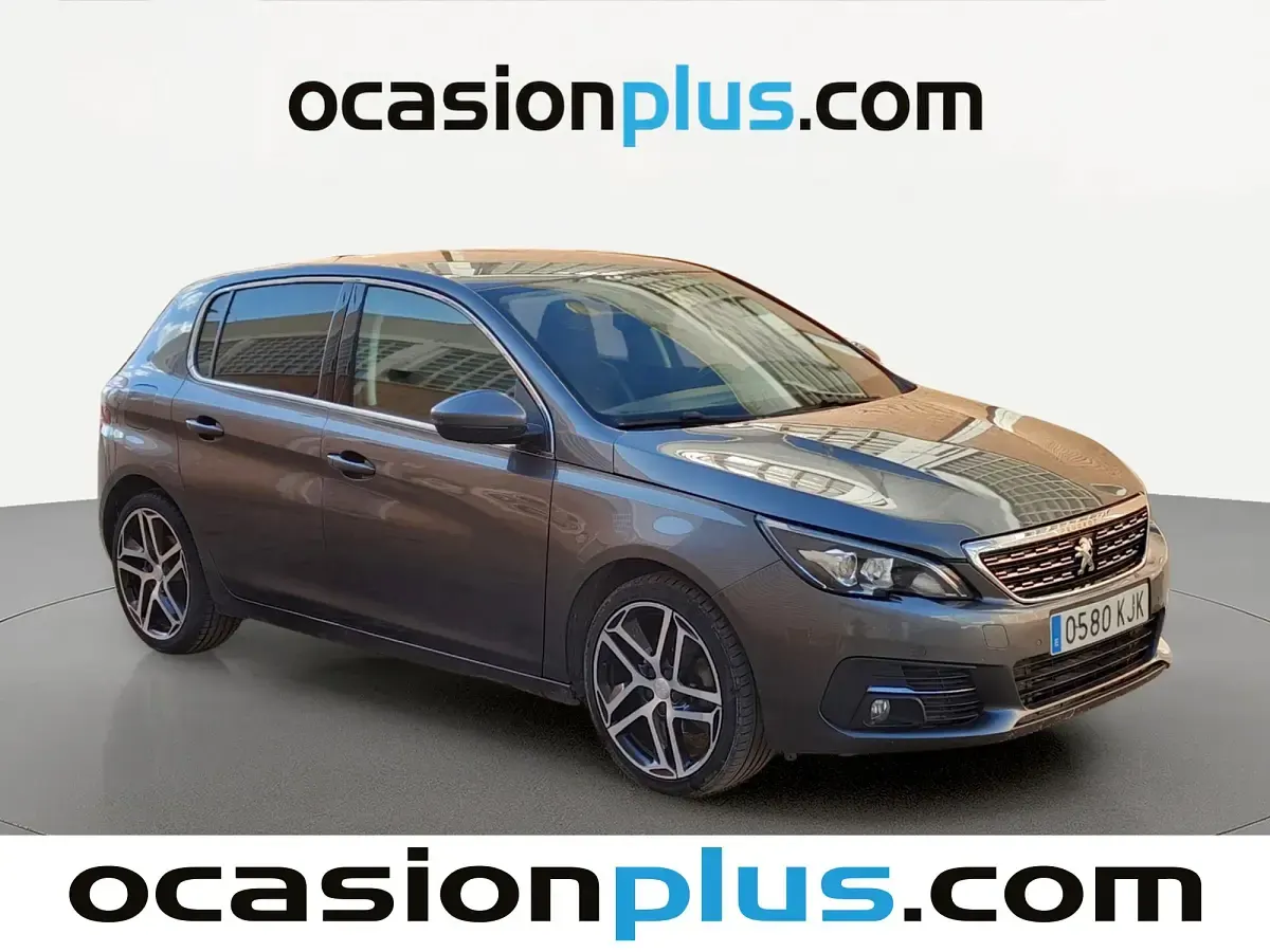 Usado Peugeot 308 Allure 131 CV (96 kW) 2018 Gris Utilitario