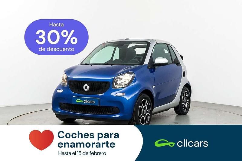 Usado Smart ForTwo Cabrio Prime 90 CV (66 kW) 2017 Azul Descapotable