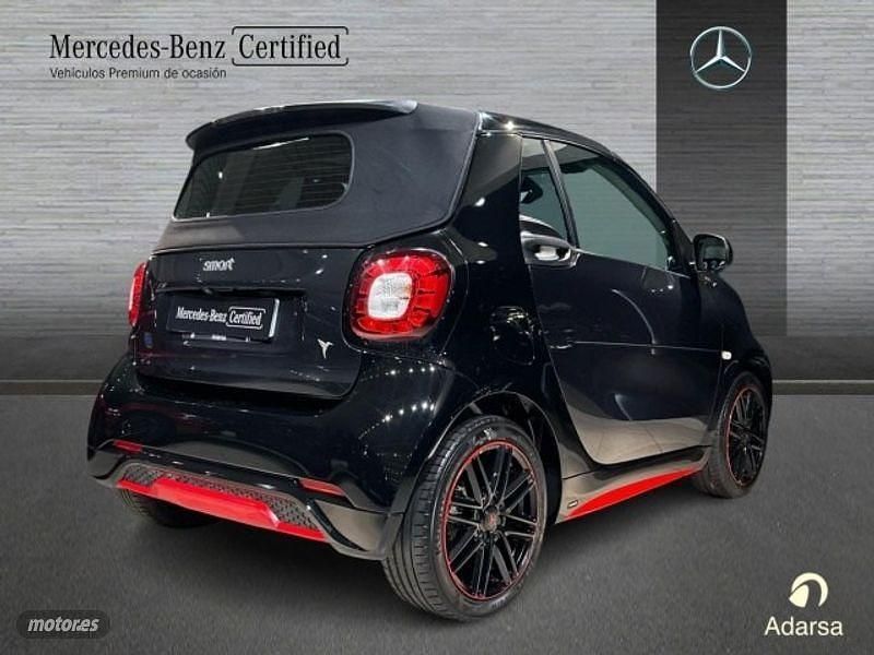 Usado Smart ForTwo Electric Drive Passion 60 kW (82 CV) 2019 Negro Descapotable