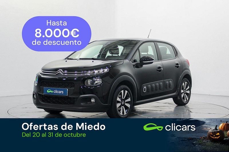 Negro Usado 2018 Citroën C3 Feel Utilitario | 9490 € (Buen precio) - Imagen 1/4