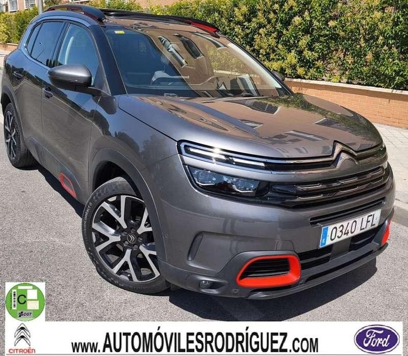 Gris Usado 2020 Citroën C5 Aircross Shine SUV | 19.900 € (Precio justo) - Imagen 1/4