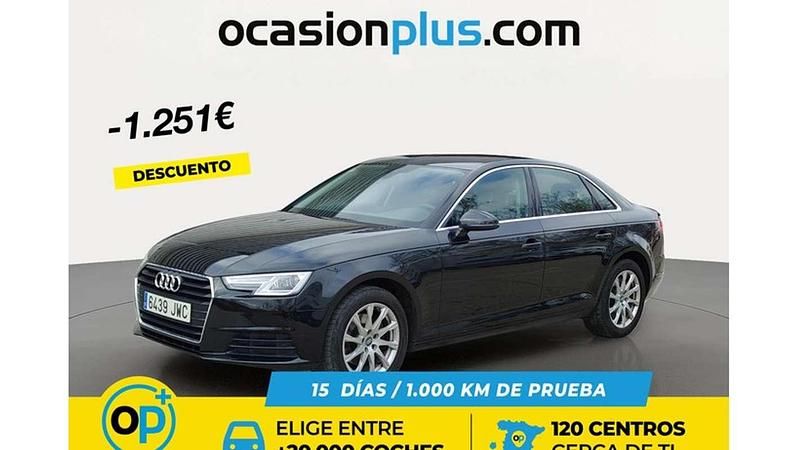 Usado Audi A4 150 CV (110 kW) 2017 Negro Berlina