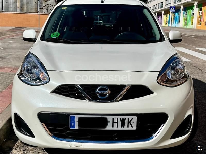 Blanco Usado 2014 Nissan Micra Acenta Berlina | 8500 € (Precio justo) - Imagen 1/4