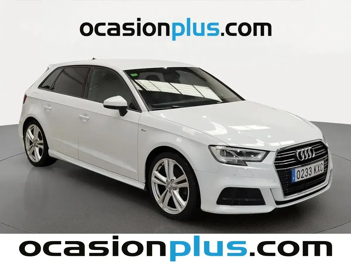 Usado Audi A3 S-Line 150 CV (110 kW) 2019 Blanco Berlina