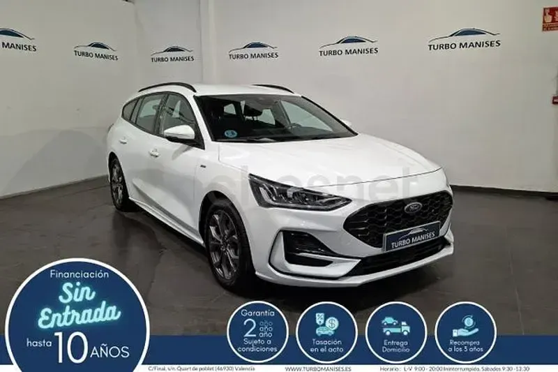 Brugt Ford Focus ST-Line 125 HK (91 kW) 2022 Hvid Stationcar