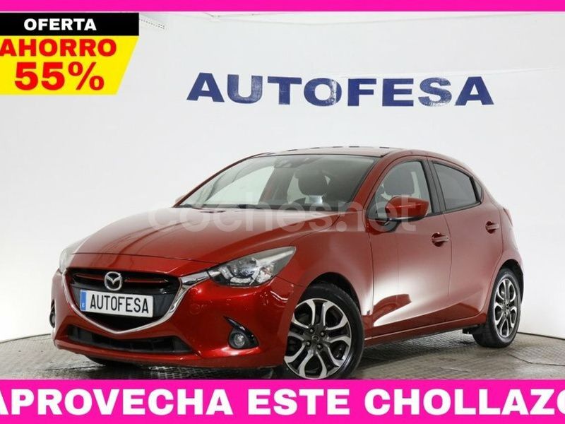 Rojo Usado 2016 Mazda 2 Luxury Berlina | 9950 € (Buen precio) - Imagen 1/4