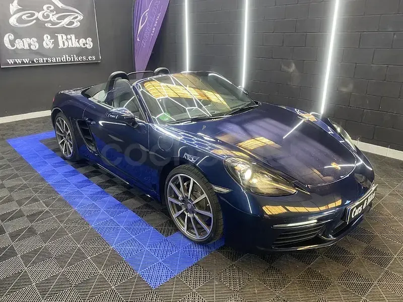 Usado Porsche 718 Boxster 300 CV (220 kW) 2018 Azul Descapotable