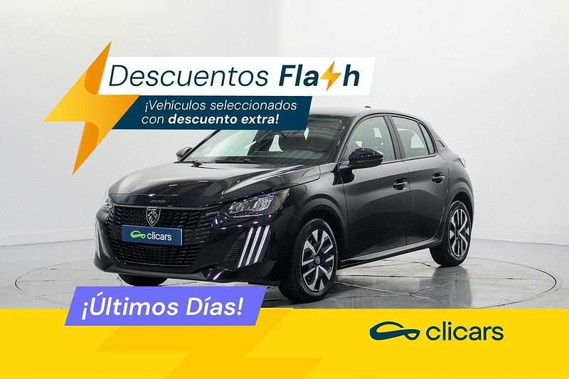 Negro Usado 2024 Peugeot 208 Active Utilitario | 13.090 € (Buen precio) - Imagen 1/4