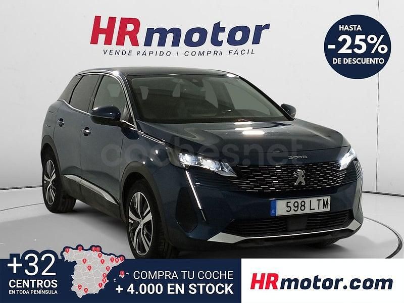 Usado Peugeot 3008 Allure 130 CV (95 kW) 2021 Azul SUV