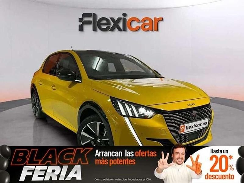 Amarillo Usado 2022 Peugeot e-208 GT Utilitario | 21.590 € (Caro) - Imagen 1/4