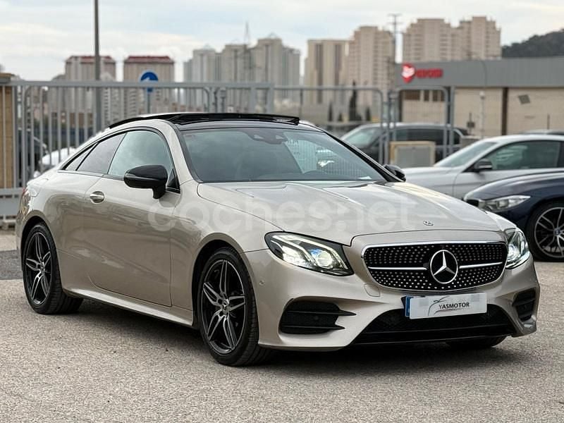 Beige Usado 2017 Mercedes E220 Coupe | 29.490 € (Precio justo) - Imagen 1/4