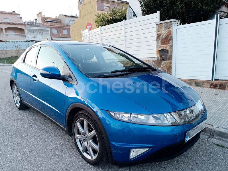 Azul Usado 2008 Honda Civic Sport Berlina | 4990 € (Buen precio) - Imagen 1/4