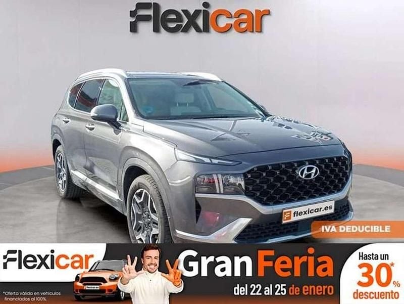 Gris Usado 2021 Hyundai Santa Fe Style SUV | 31.290 € (Precio justo) - Imagen 1/4